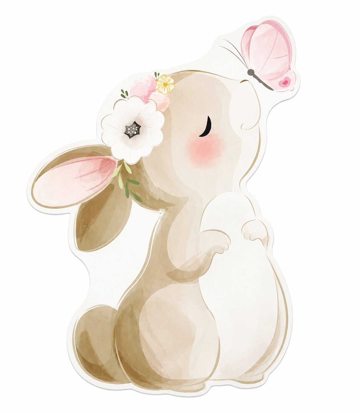 Floral Bunny Cutout (Rental)