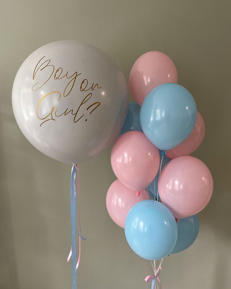 Helium bouquet 5 Gender reveal