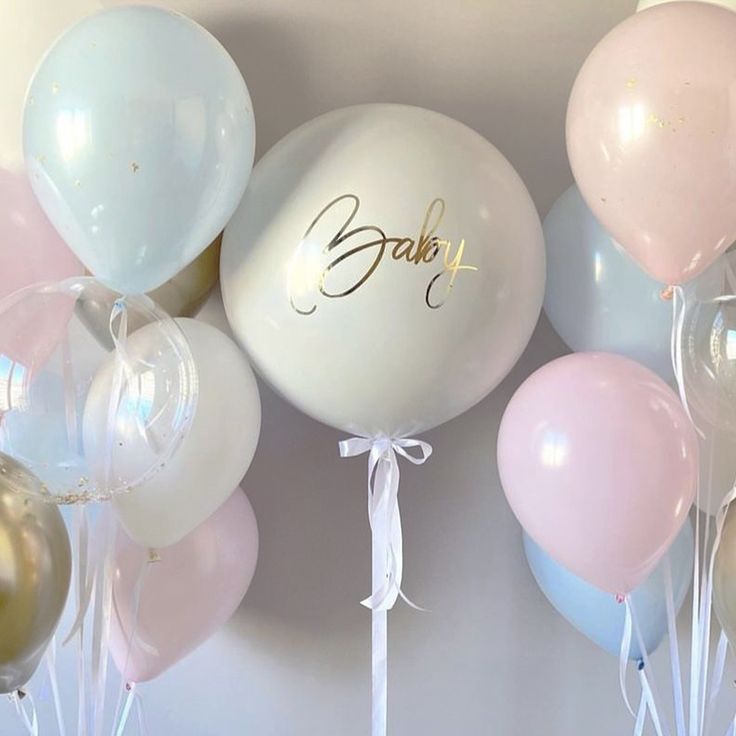 Helium bouquet 4 Gender reveal