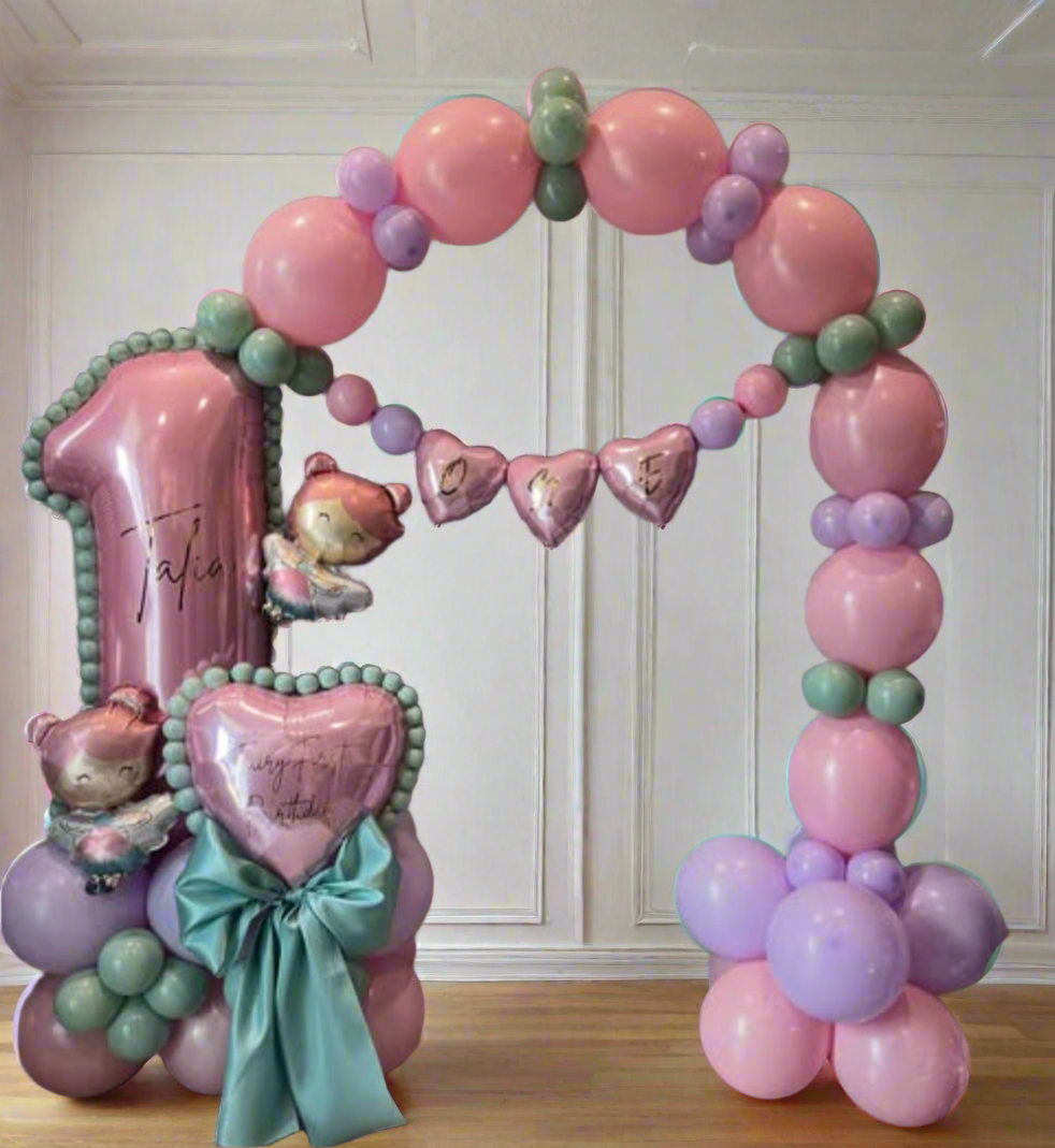 Helium balloon decoration for girls 29