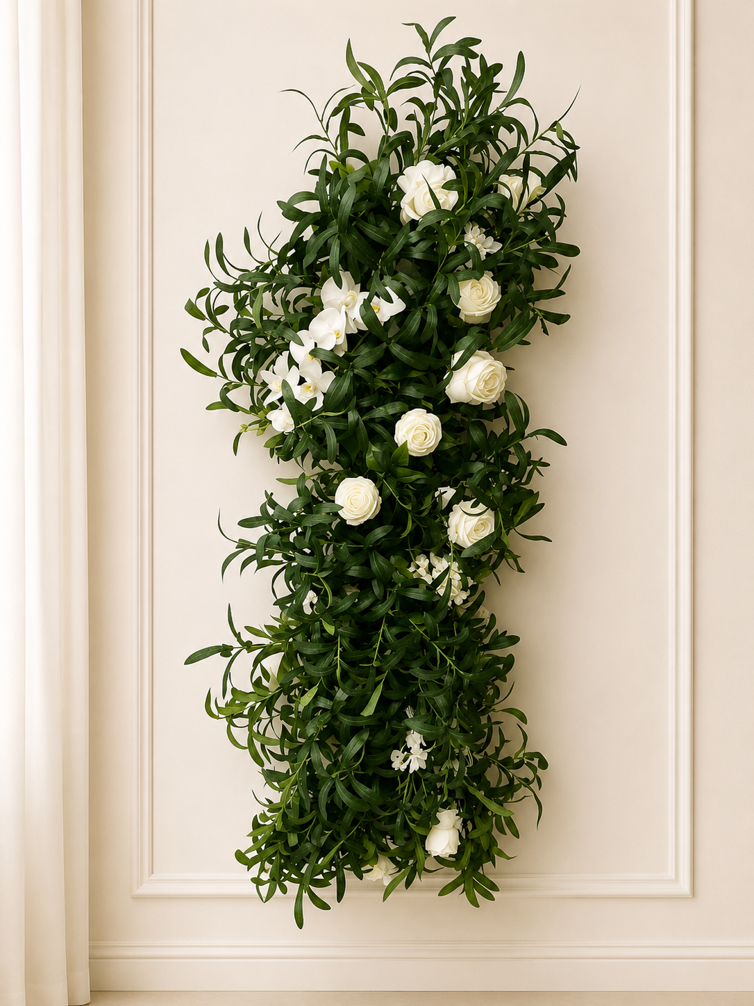 Medium White Lily Garden Floral Installation (Rental)
