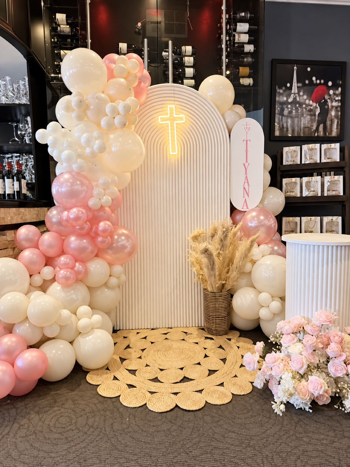 baptism balloon backdrop Ottawa