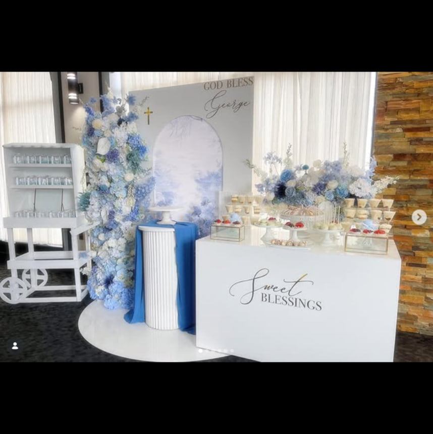 White Display Cart (Rental)