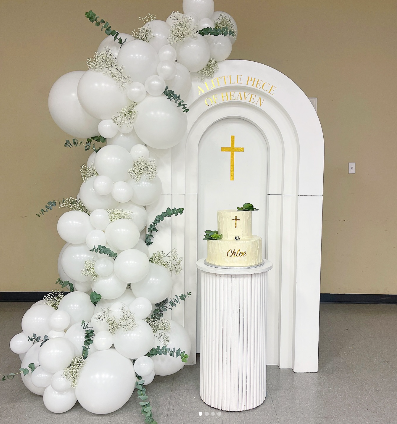 Small Layered 3D Arch Backdrop (Rental)