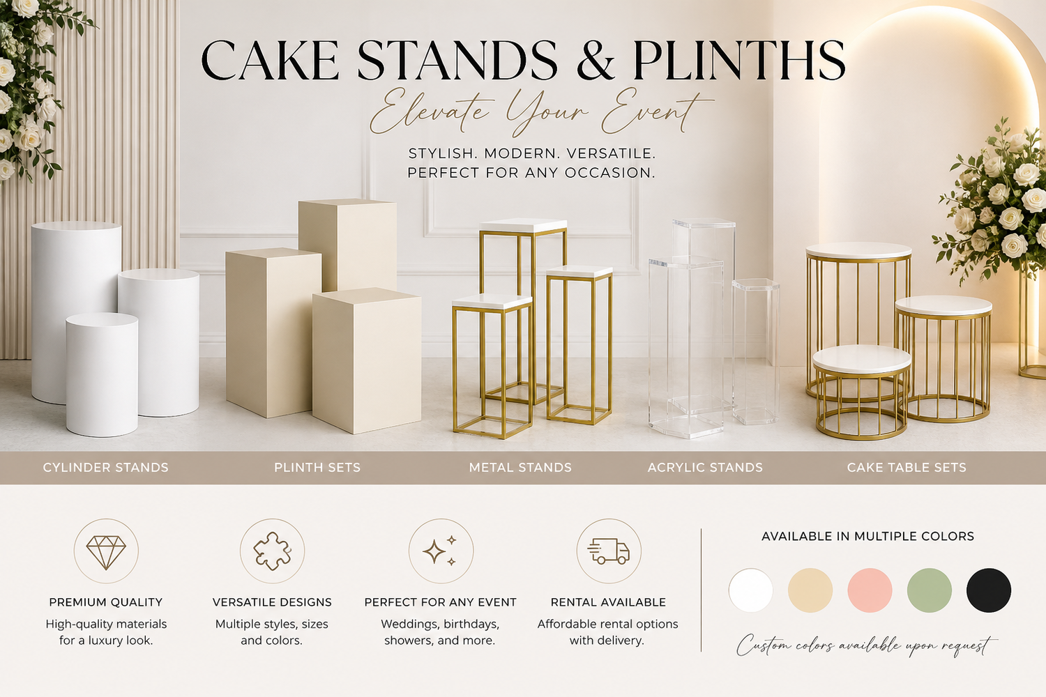 Cake Stands & Plinths