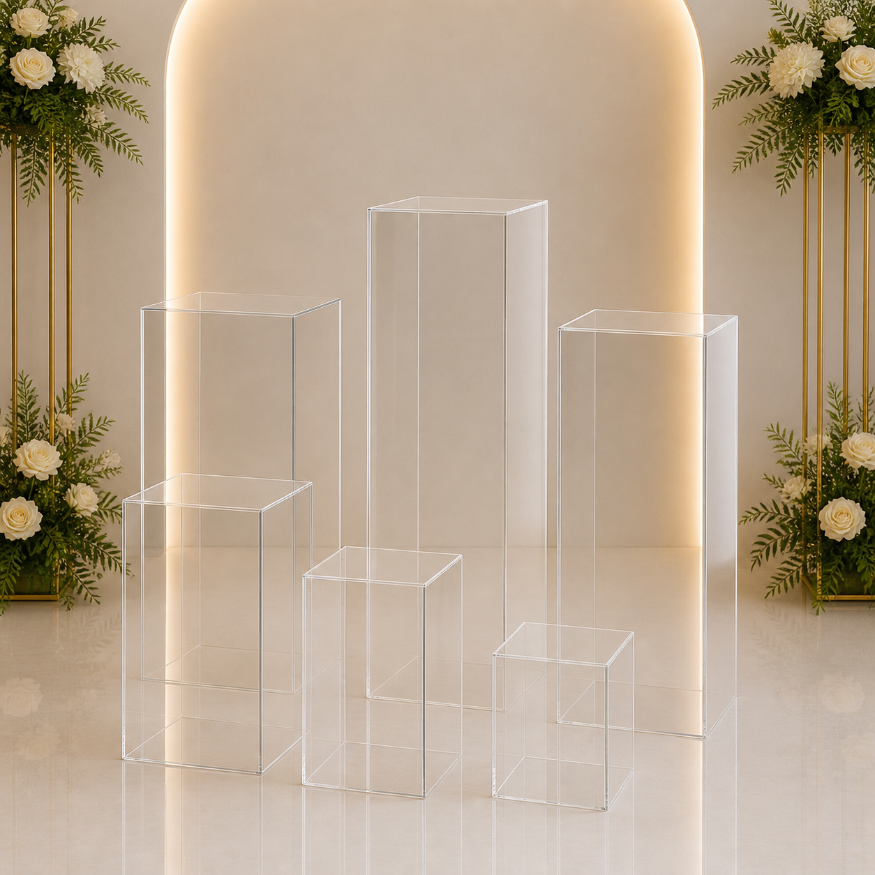 Clear Acrylic Pedestals