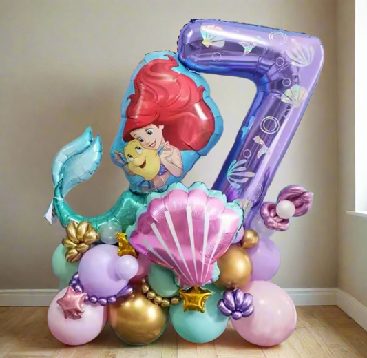 Balloon decoration for girls 32 Little Mermaid Birthday