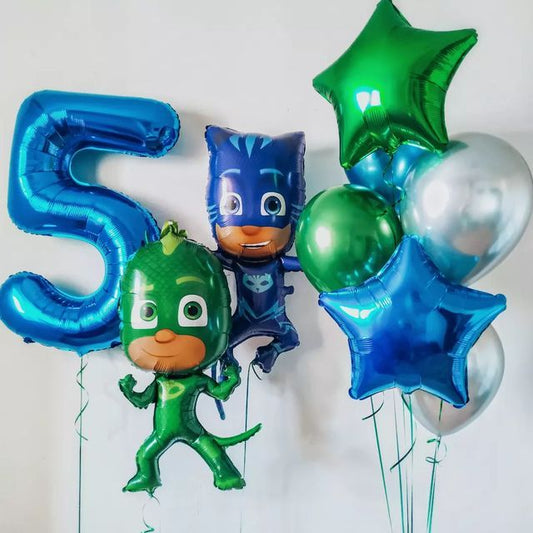 Helium balloon bouquet for boys 15 PJ Masks