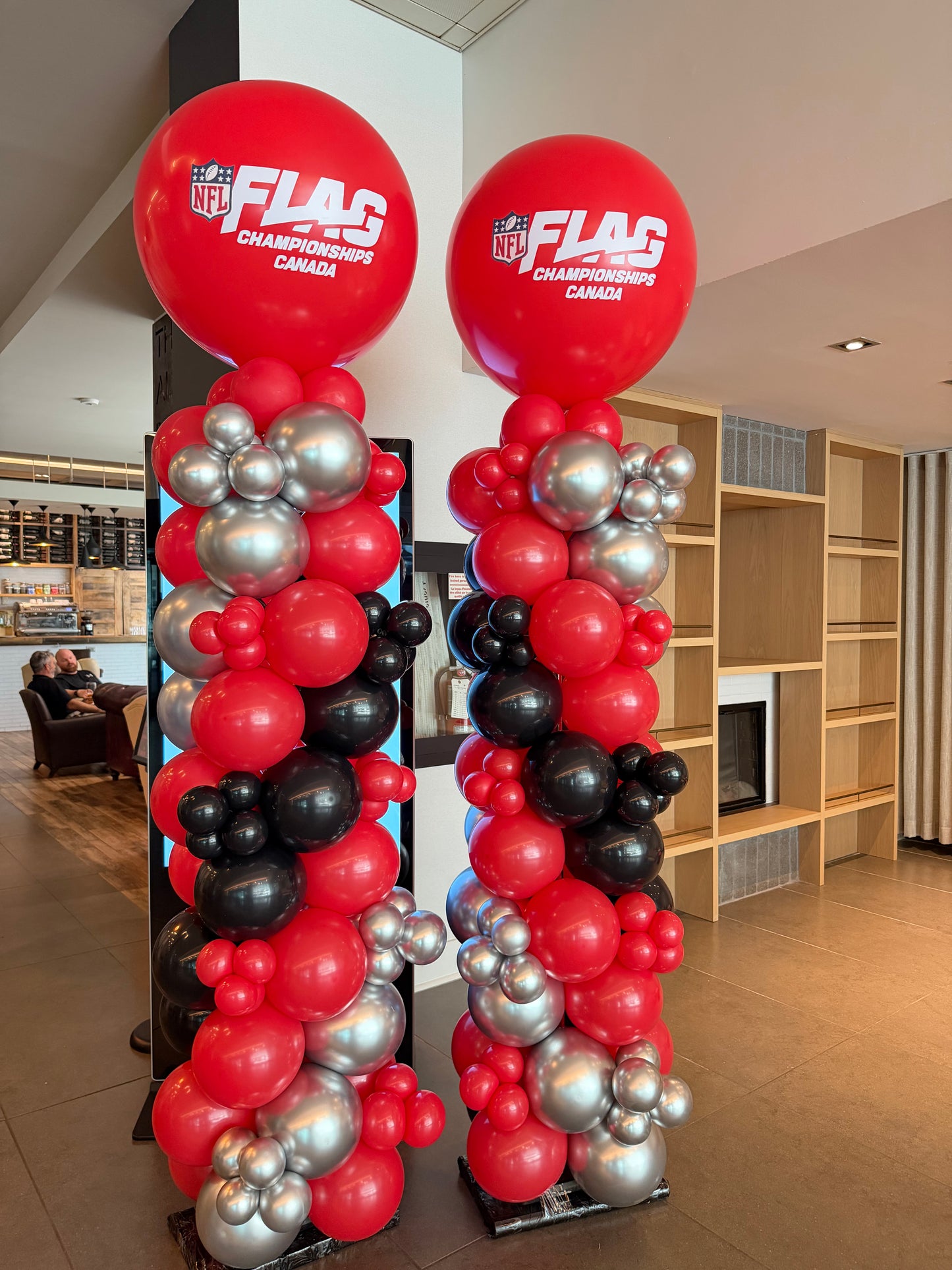 Balloon Column/Pillar organic With Round top and personalized text 2
