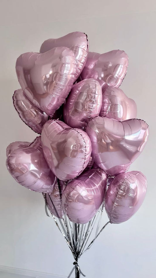 Helium balloons St. Valentine pink hearts  # 11