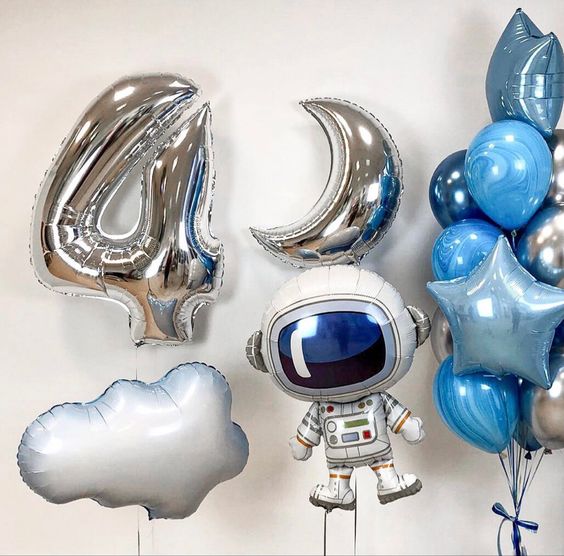 Helium balloon bouquet for boys 08 Space/Universe