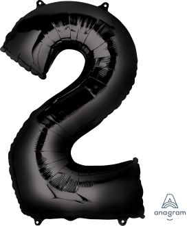 Foil Number Balloon  2  – 34” (Helium Balloon)