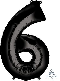 Foil Number Balloon  6  – 34” (Helium Balloon)