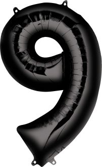 Foil Number Balloon  9 34” (Helium Balloon)