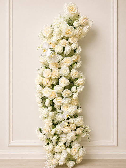 Large White Rose Floral Installation (Rental)