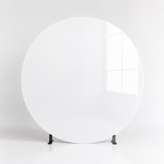 Medium Round Acrylic Backdrop (Rental)
