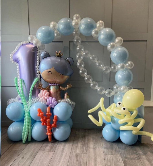 Helium balloon decoration for girls 30 Mermaid/ Under the Sea