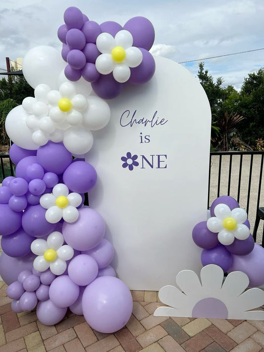 Backdrop Lavender Daisies