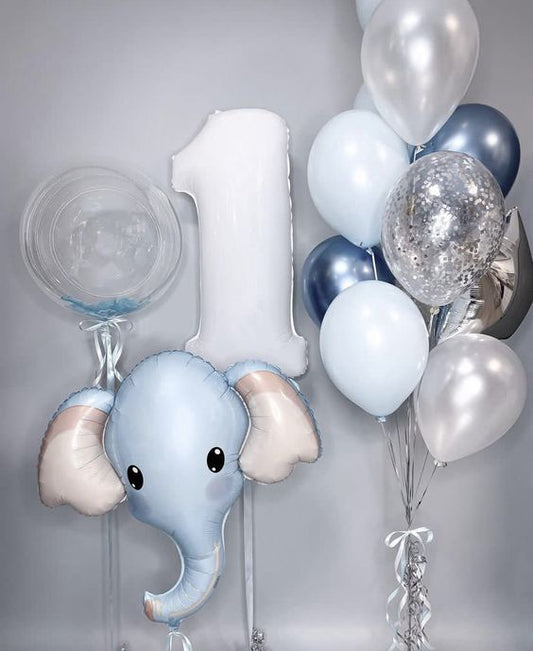 Helium balloon bouquet for boys 11 Elephant