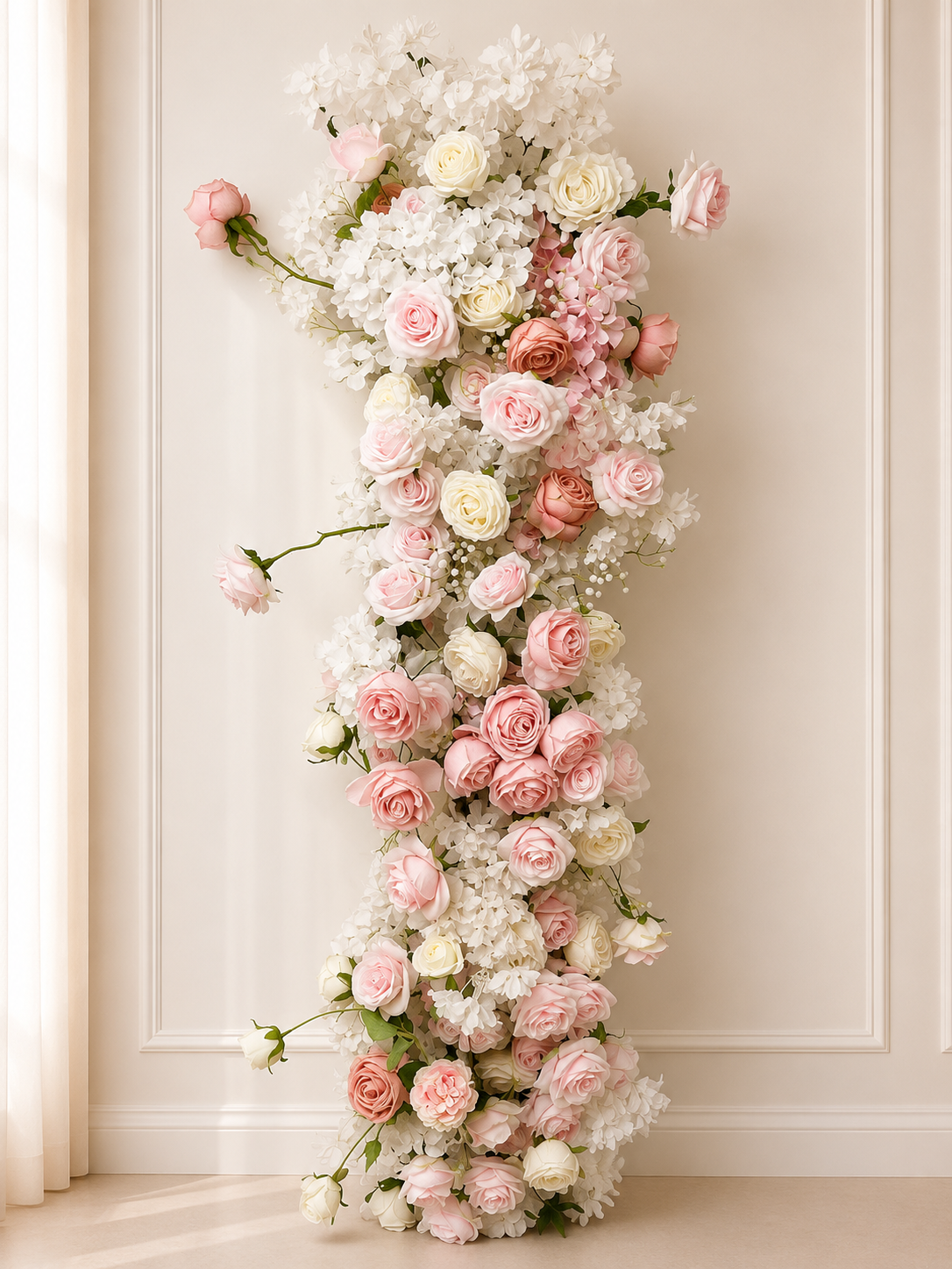 Blush Rose Floral Installation (Rental)