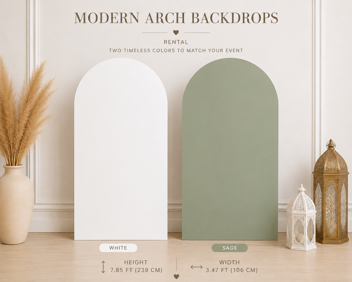 Modern Arch Backdrop (Rental)