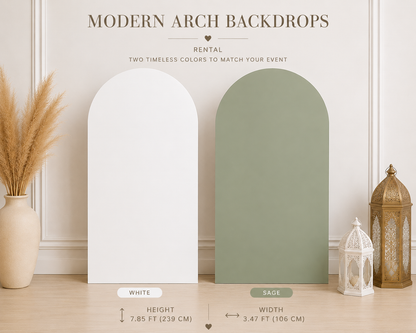 Modern Arch Backdrop (Rental)