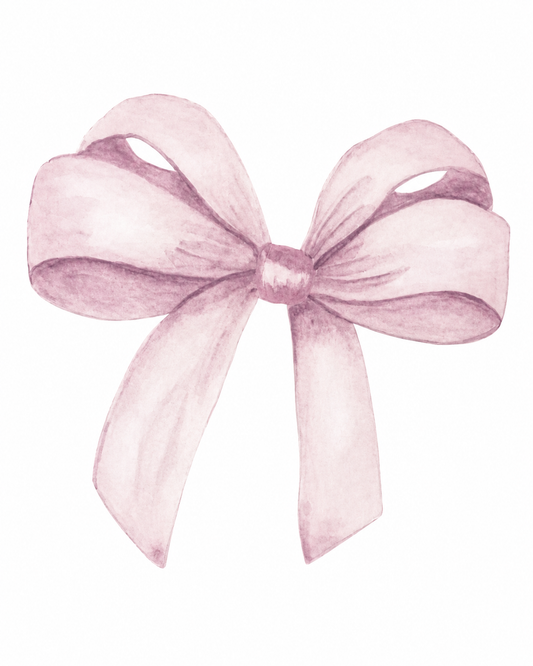 Blush Ribbon Bow Cutout (Rental)