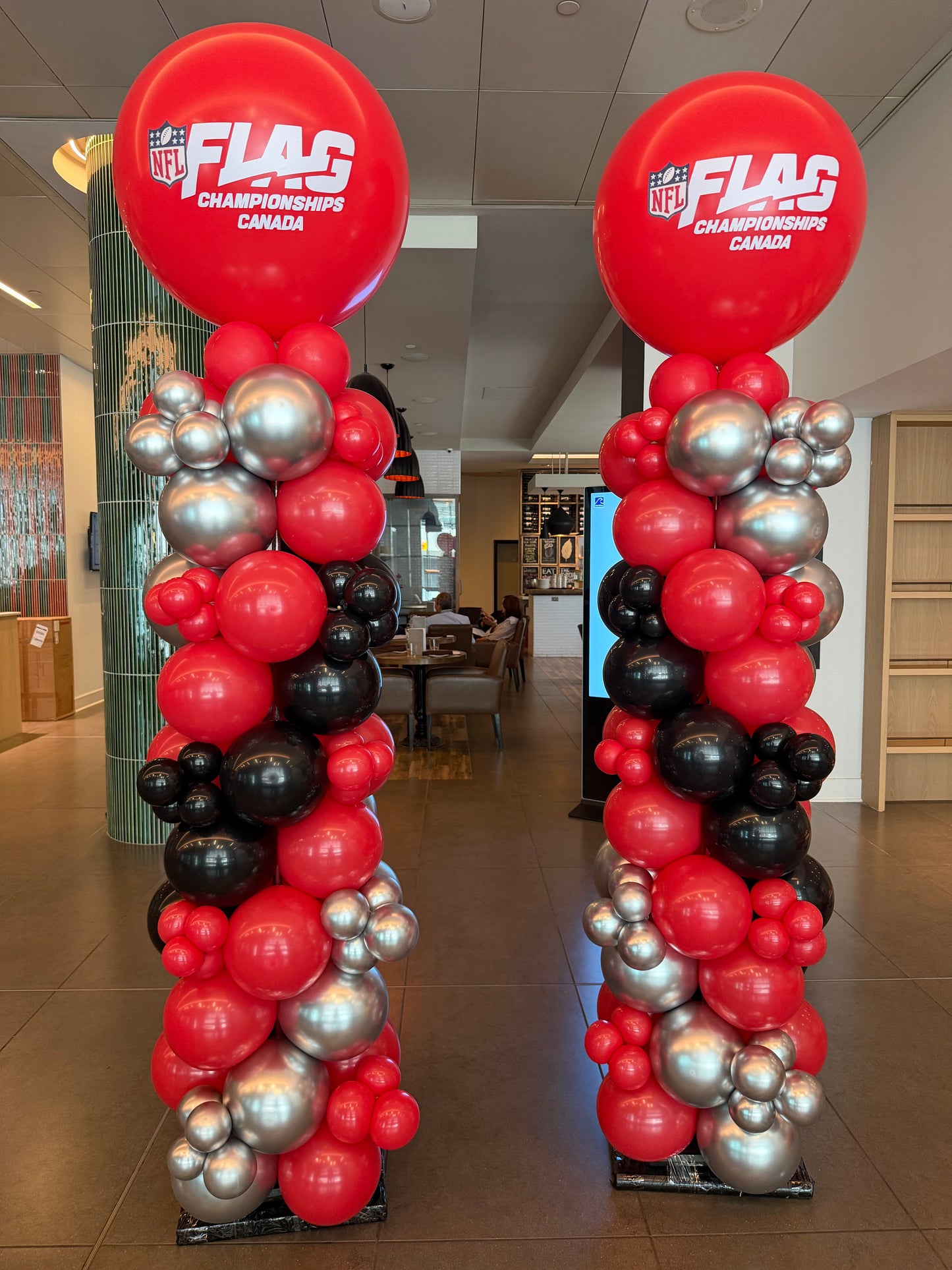 Balloon Column/Pillar organic With Round top and personalized text 2