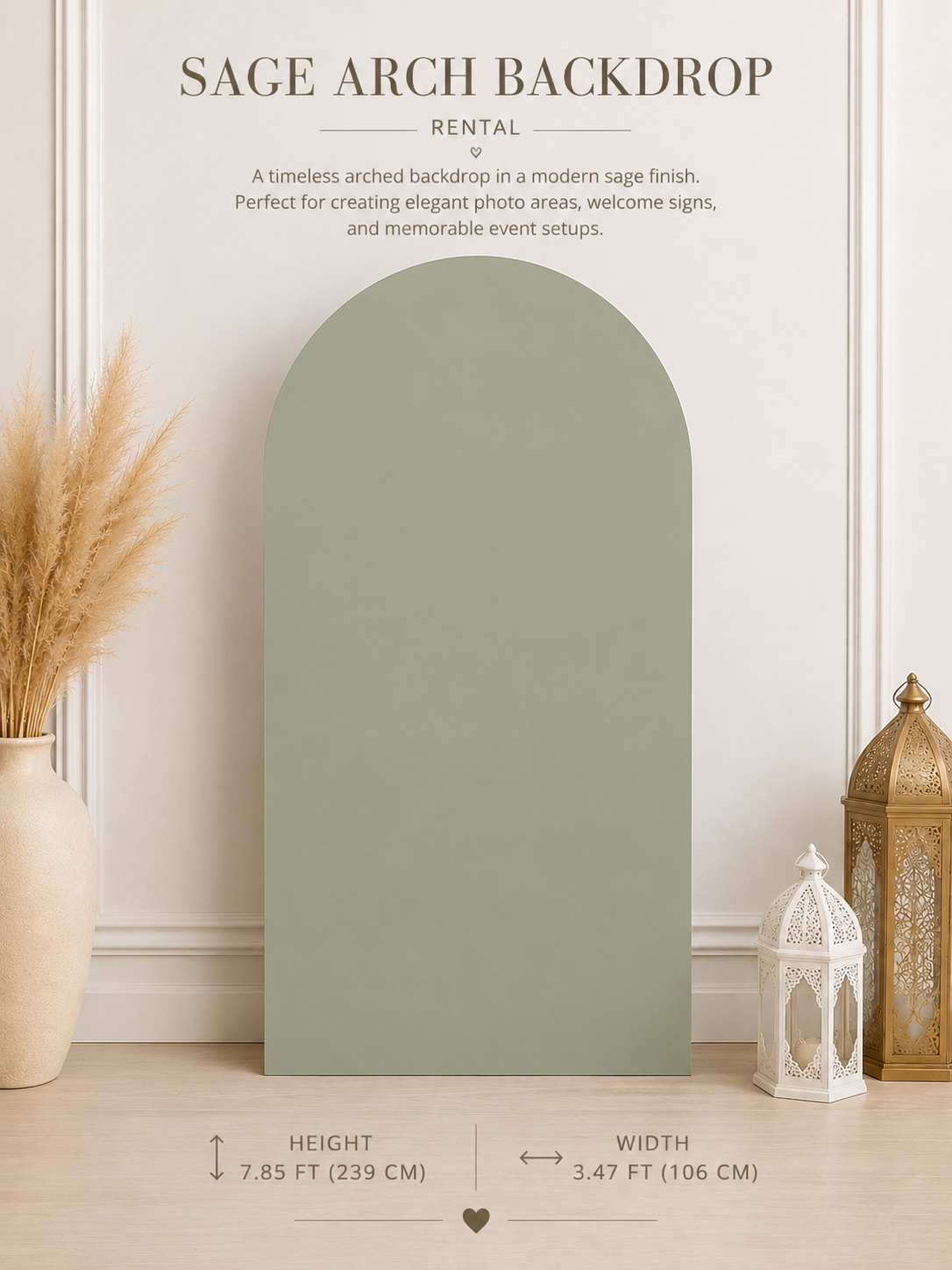 Modern Arch Backdrop (Rental)