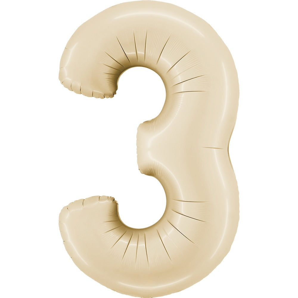 Foil Number Balloon  3  – 34” (Helium Balloon)