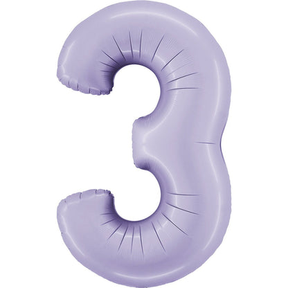 Foil Number Balloon  3  – 34” (Helium Balloon)
