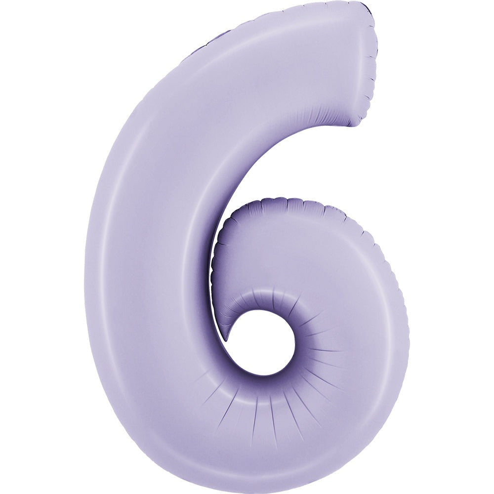 Foil Number Balloon  6  – 34” (Helium Balloon)