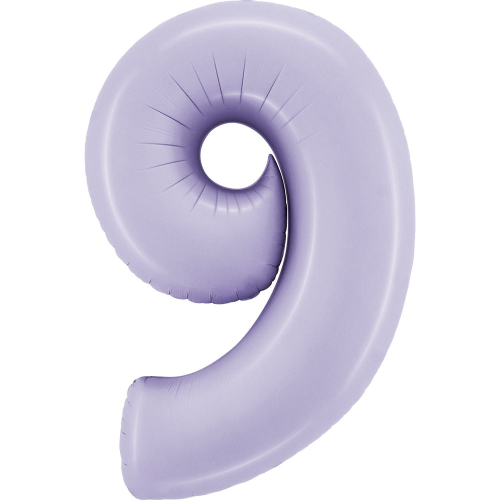 Foil Number Balloon  9 34” (Helium Balloon)