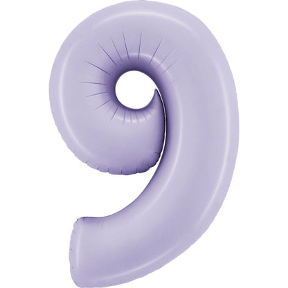 Foil Number Balloon  9 34” (Helium Balloon)