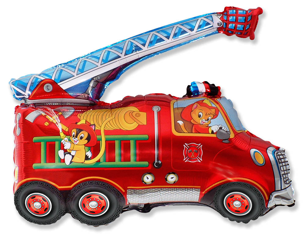 31" Fire Truck Balloon