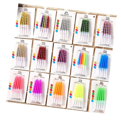 Short Metallic Birthday Candles (10 pcs/pack)v