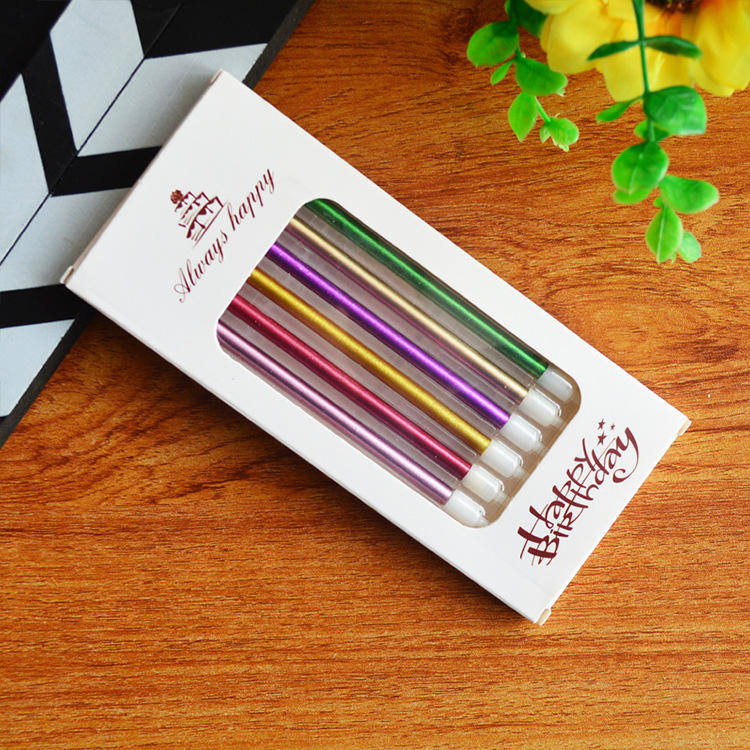 Slim Glitter Birthday Candles (11cm) (6 pcs/pack)