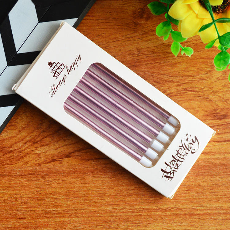 Slim Glitter Birthday Candles (11cm) (6 pcs/pack)