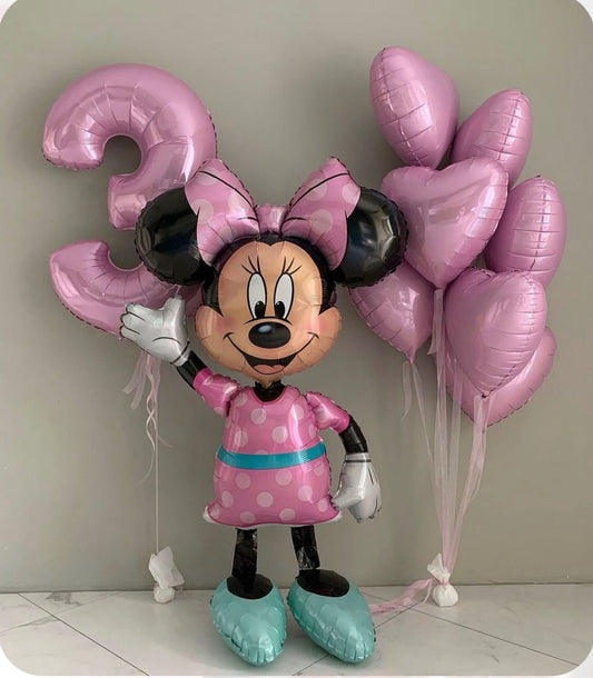 Helium balloon bouquet for girls 17 Minnie Mouse