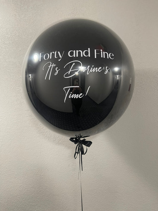 Large Helium Balloon  with Personalized Text 36''