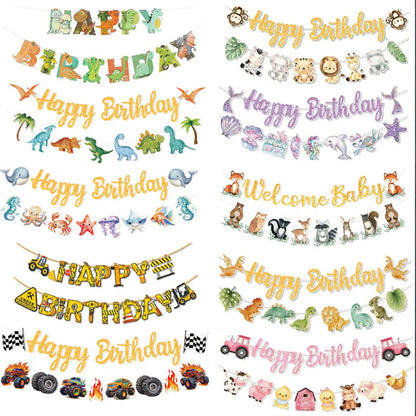 Happy Birthday Party Banners – Kids Themes