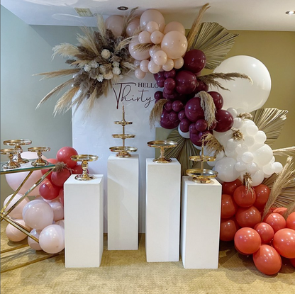 Wooden Rectangular Pedestal – Medium | Rental