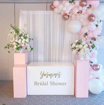 Wooden Rectangular Pedestal – Medium | Rental