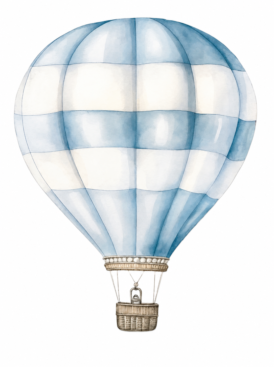 Blue Hot Air Balloon Cutout (Rental)
