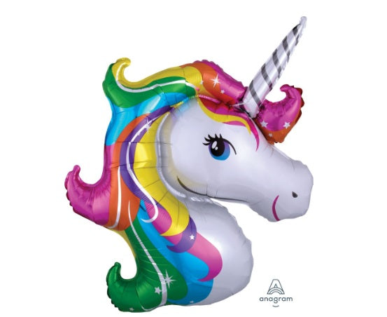 SuperShape Rainbow Unicorn Balloon