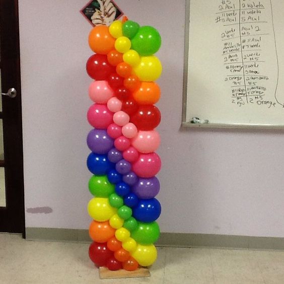 Balloon Column/Pillar Rainbow Rainbow