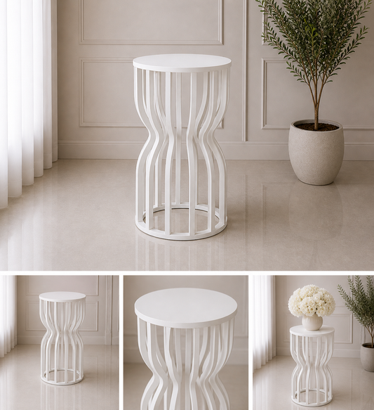 Slatted Plinth Pedestal | Rental