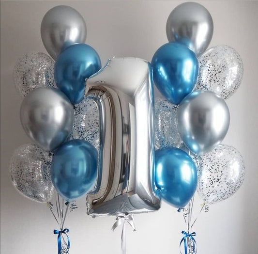 Helium balloon bouquet for boys 13