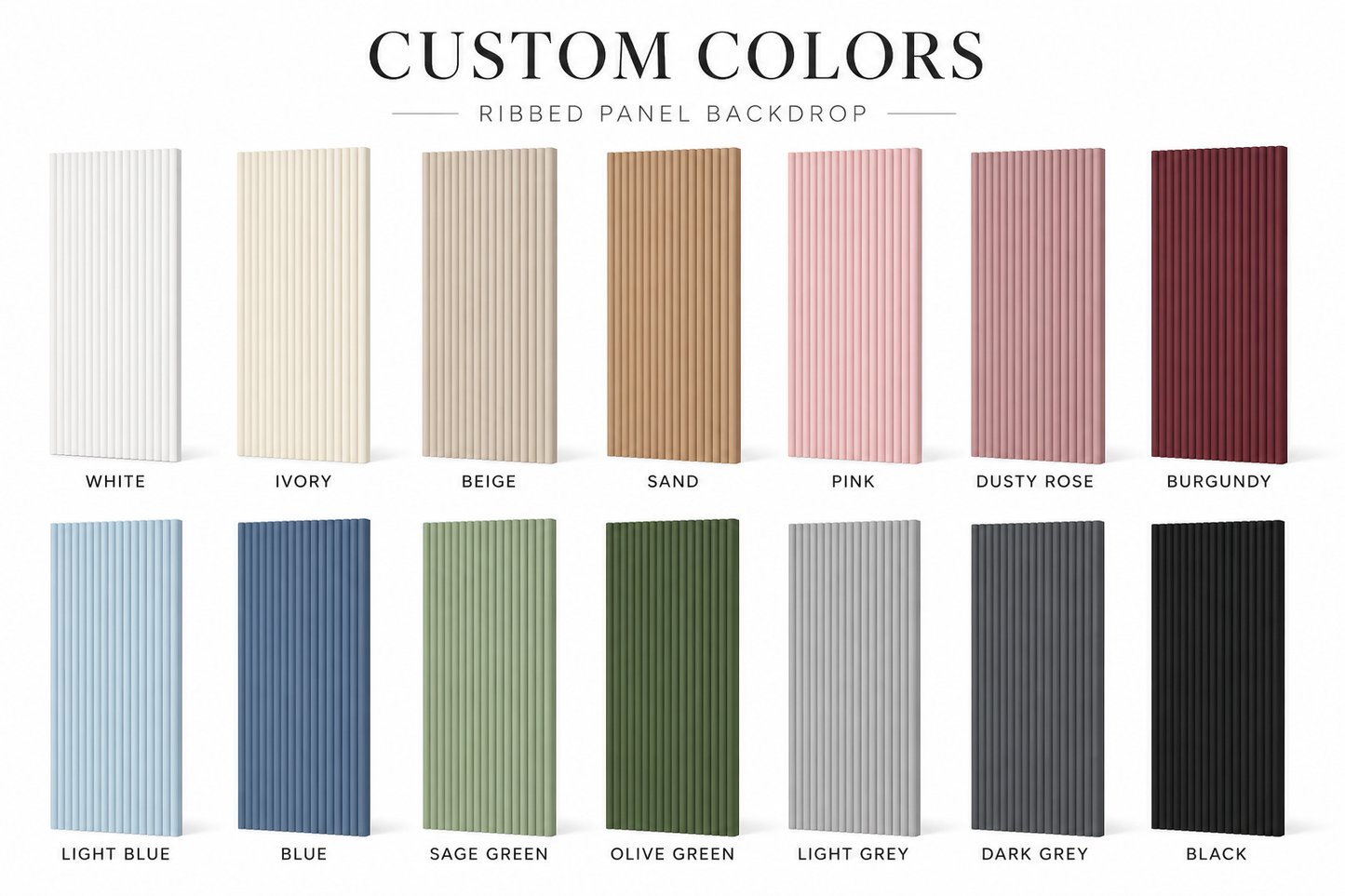 Modern Ribbed Panel Backdrop (Rental)
