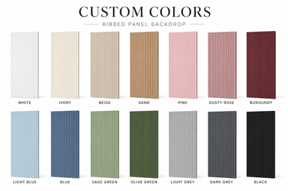 Modern Ribbed Panel Backdrop (Rental)